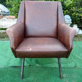 Poltrona vintage anni 60, design Minotti.