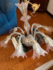 Lampadario vetro Murano 8 luci