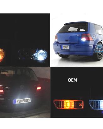 KIT 8 LAMPADE LED ESTERNE PER VOLKSWAGEN VW GOLF 4