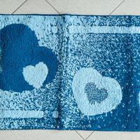 Tappeto bagno con antiscivolo50x110 fantasia cuori