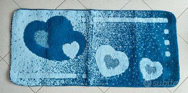 Tappeto bagno con antiscivolo50x110 fantasia cuori