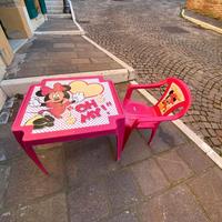 Tavolinetto con sedia serie "Minnie"