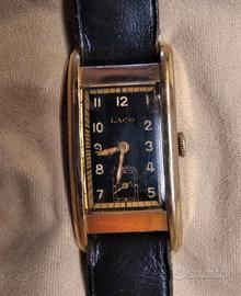Orologio Laco anno 1939, WW2, oro pieno 9 carati