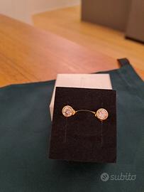 Orecchini in oro giallo 750 18 k con zirconi