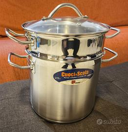 Pentola con cestello scolapasta