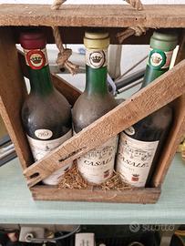 Confezione bottiglie di vino da collezione