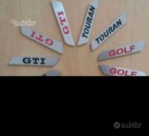 Targhette sedili vw golf 5/6 serie