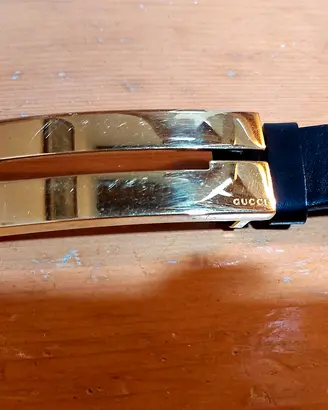 cintura in pelle nera GUCCI