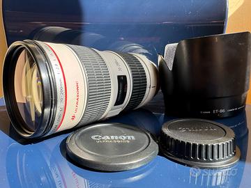 Canon ef 70-200 f/2.8 L IS Stabilizzato Serie Pro