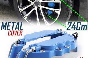 2 Cover COPRI PINZE Freni Auto BLU Tuning 24CM
