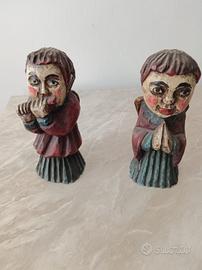 Antichi angioletti in legno vintage 