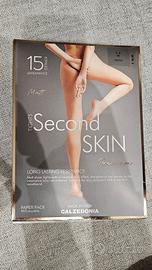 Collant Velati Neri Calzedonia Second Skin 15 den.