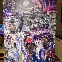 Quadro pop art su alluminio 75x100 - Star Wars