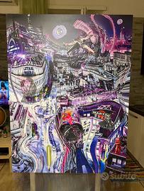 Quadro pop art su alluminio 75x100 - Star Wars