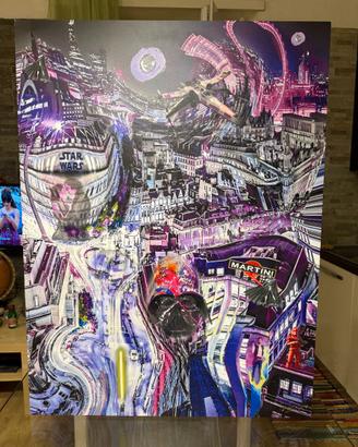 Quadro pop art su alluminio 75x100 - Star Wars