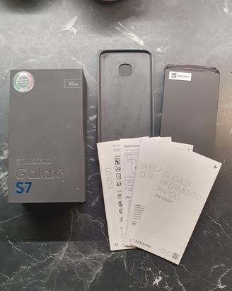 scatola Samsung s7 con libretti