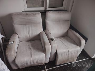 2 Poltrone reclinabili
