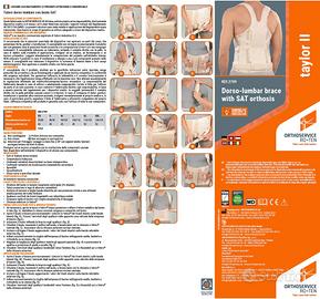 Tutore/Busto dorso-lombare con busto SAT Ro+Ten
