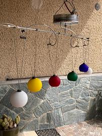 Lampadario colorato