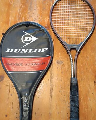 Racchetta da tennis vintage, Dunlop J. Mc Enroe 