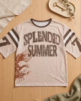 Jersey T-Shirt Marrone "Splendid Summer 7"