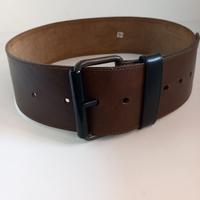 Cintura di cuoio da donna vintage firmata Krizia 