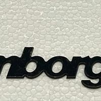 SCRITTA VINTAGE LAMBORGHINI NERA