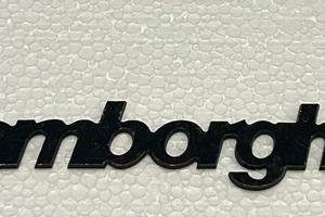 SCRITTA VINTAGE LAMBORGHINI NERA