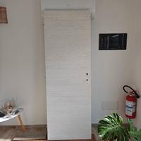 Porta da interno bianca/ grigio chiaro 70 X 210