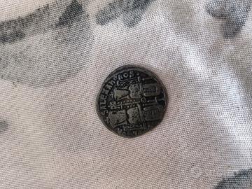 Moneta antica follis bizantino bronzo