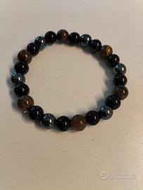 Braccialetto bracciale Pietra lavica unisex 