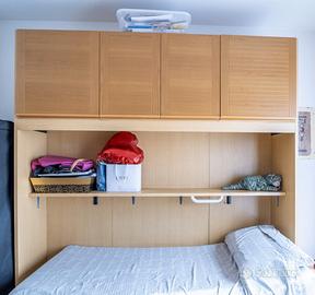 Cameretta a ponte con armadio