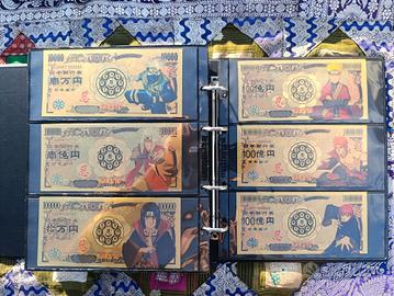 COLLEZIONE BANCONOTE GOLD VARI ANIME 