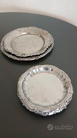 Set 6 sottobicchiere e 3 sottobottiglia in acciaio