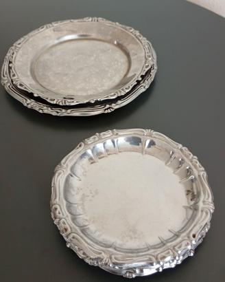 Set 6 sottobicchiere e 3 sottobottiglia in acciaio