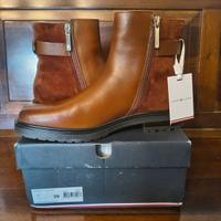 Tommy Hilfiger Donna Stivali Bassi in Pelle, Tg 39