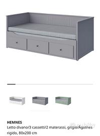 Divano letto hemnes ikea grigio