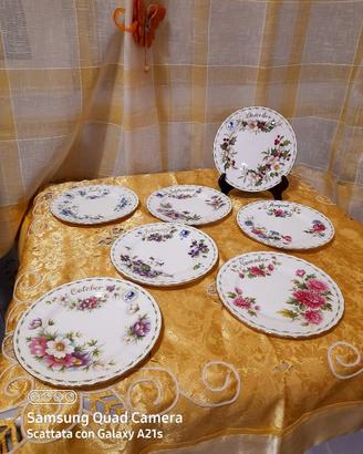 Piatti dolce ROYAL ALBERT " I MESI DELL'ANNO " 