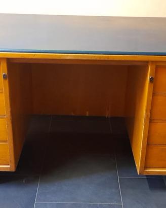 Scrivania legno Antonio Ferretti con 2 cassettiere