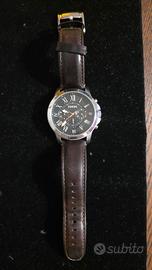 Fossil Grant FS4813 cronografo pelle marrone