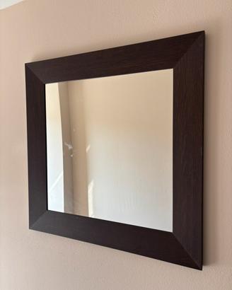 Specchiera con cornice in legno wenghe’