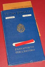 Passaporto del Regno d'Italia 1933