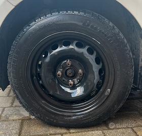 4 Cerchi in ferro 14’’+ Gomme invernali Fiat 500