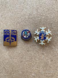 Spille vintage Cortina, M. Di Campiglio e ACB