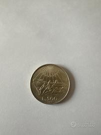 Moneta 500 lire Dante Alighieri 1965