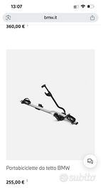 PORTABICI DA TETTO BMW