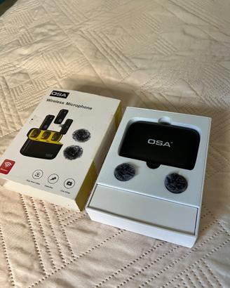 Microfoni wireless osa con custodia di ricarica