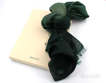 Rolex Foulard Verde Cashmere/ Seta Originale