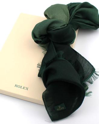 Rolex Foulard Verde Cashmere/ Seta Originale