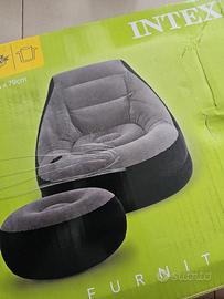 POLTRONA GONFIABILE INTEX CON POGGIAPIEDI
